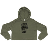 Don't Cry Crop Hoodie