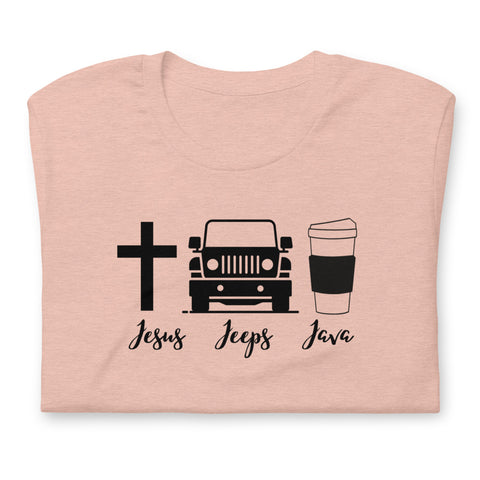 Jesus Jeeps Java unisex t-shirt
