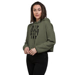 Don't Cry Crop Hoodie