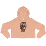 Don't Cry Crop Hoodie