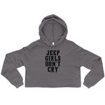 Don't Cry Crop Hoodie