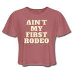 Rodeo Women's Crop - mauve