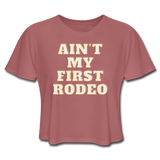 Rodeo Women's Crop - mauve